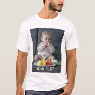 T-shirt Personnalisé. Ajouter une photo et un texte. T-shi