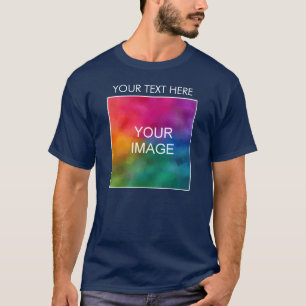 T-shirt Personnalisé Ajouter votre image Logo Texte Hommes