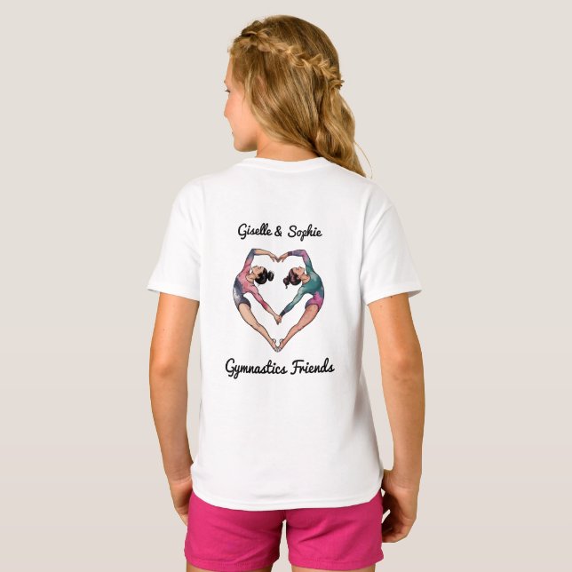 T-Shirt personnalisé amis de gymnastique (Dos entier)