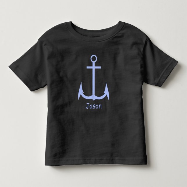 T-shirt personnalisé Ancre bleue (Devant)