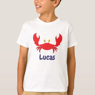 T-shirt personnalisé au crabe rouge