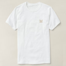T-Shirt personnalisé avec initiale