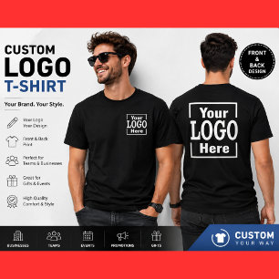 T-Shirt personnalisé avec logo à l'avant et à l'ar