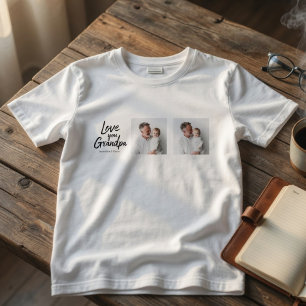 T-Shirt personnalisé avec photo de grand-père   Ca