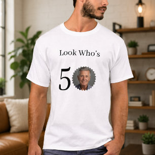 T-shirt personnalisé avec photo drôle pour les 50
