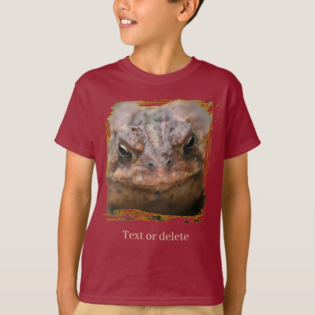 T-shirt personnalisé avec visage de crapaud de prè (Devant)