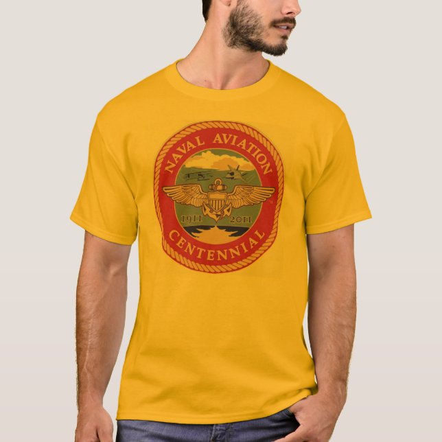 T-shirt personnalisé Aviation Navale (Devant)