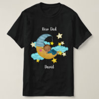 T-shirt personnalisé Baby Boy sur une lune Art