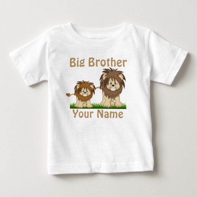 T-shirt personnalisé Big Brother Lion (Devant)
