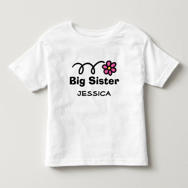 T-shirt personnalisé Big Sister pour frère aîné (Devant)