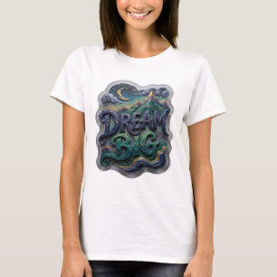 T-shirt personnalisé Bold Purple DREAM BIG