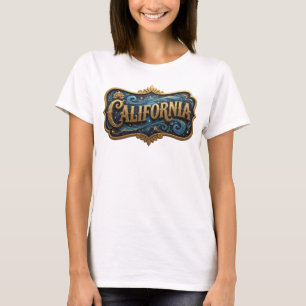 T-shirt personnalisé CALIFORNIE Or vibrant