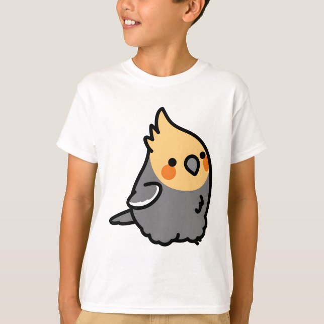 T-shirt Personnalisé Chubby Fuzzy Cockatiel (Devant)