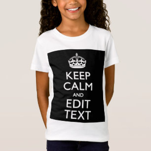 T-Shirt Personnalisé Conserver le calme et modifier le tex
