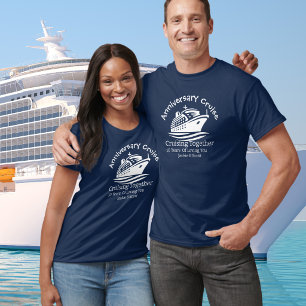T-Shirt Personnalisé Croisière Anniversaire Bleu O