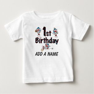 T-shirt personnalisé d'anniversaire de base-ball