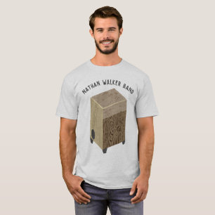T-shirt personnalisé de bande de tambour de Cajon