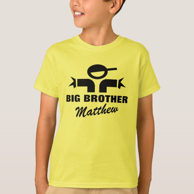 T-shirt personnalisé de frère pour l'enfant de (Devant)