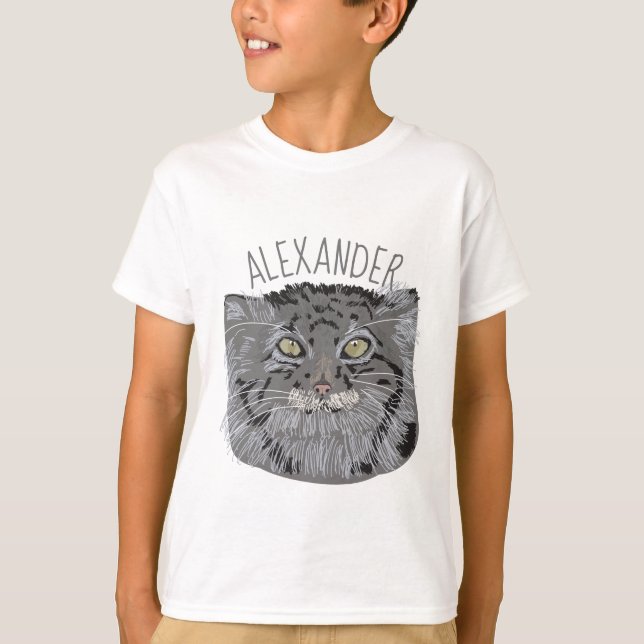 T-shirt personnalisé de graphique de chat de (Devant)