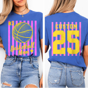 T-shirt personnalisé de jour de match de basketbal
