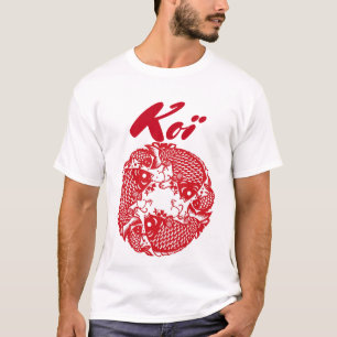 T-Shirt Personnalisé De Poisson En Carpe Koi