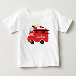 T-shirt personnalisé de pompe à incendie de
