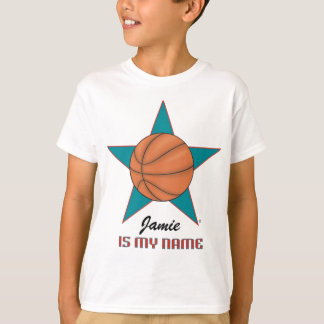 T-shirt personnalisé de star du basket-ball