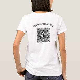 T-shirt personnalisé de texte et de couleur QR Cod