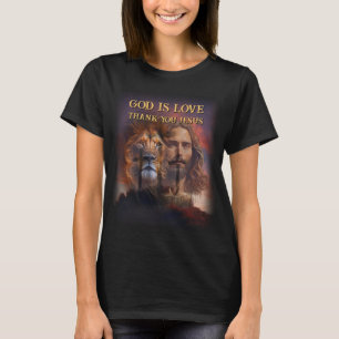 T-shirt personnalisé DIEU EST AMOUR - MERCI JÉSUS