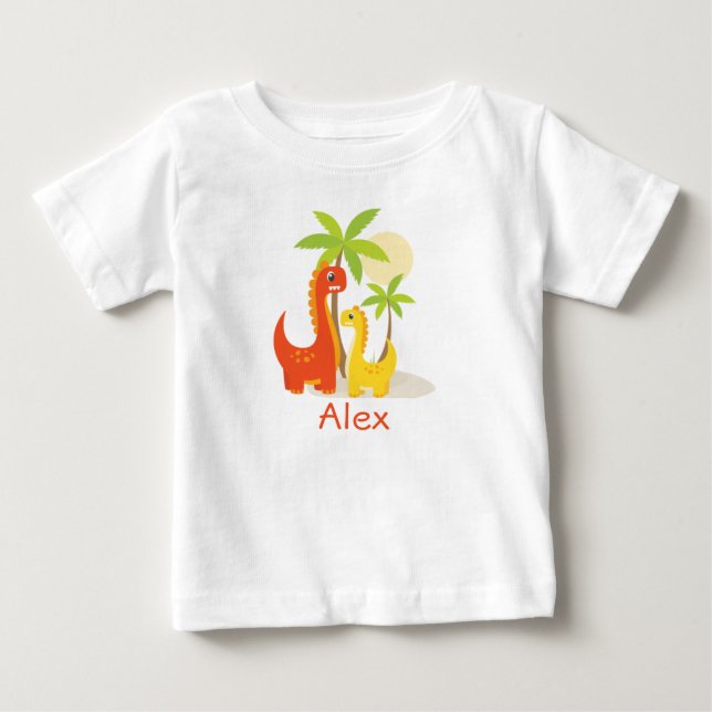 T-shirt personnalisé Dinosaur Toddler Anniversaire (Devant)