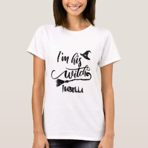 T-shirt Personnalisé Drôle Je Suis Sa Sorcière Couple Hall