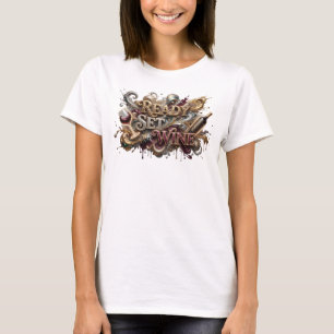 T-shirt personnalisé Edgy Pink READY SET WINE