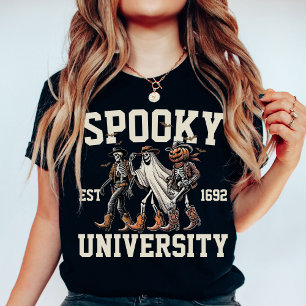 T-shirt Personnalisé Éffrayant Halloween Groupe College Pa