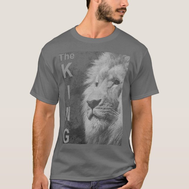 T-shirt Personnalisé Élégant Pop Art moderne Lion Head Men (Devant)