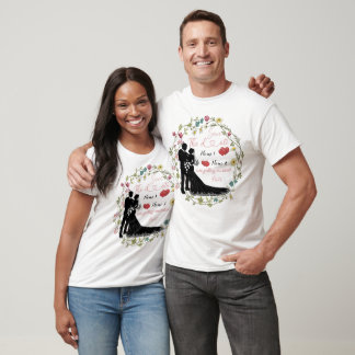 T-shirt Personnalisé Enregistrer La Date De Mariage