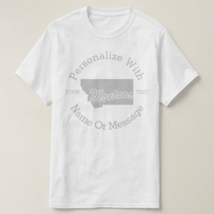 T-shirt PERSONNALISÉ État du Montana