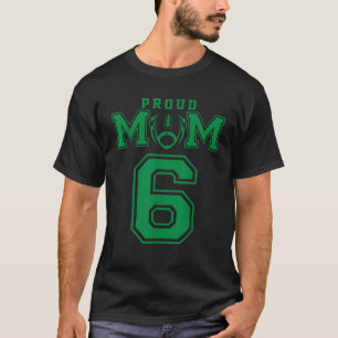 T-shirt Personnalisé Fier Football Maman Numéro 6 G Person