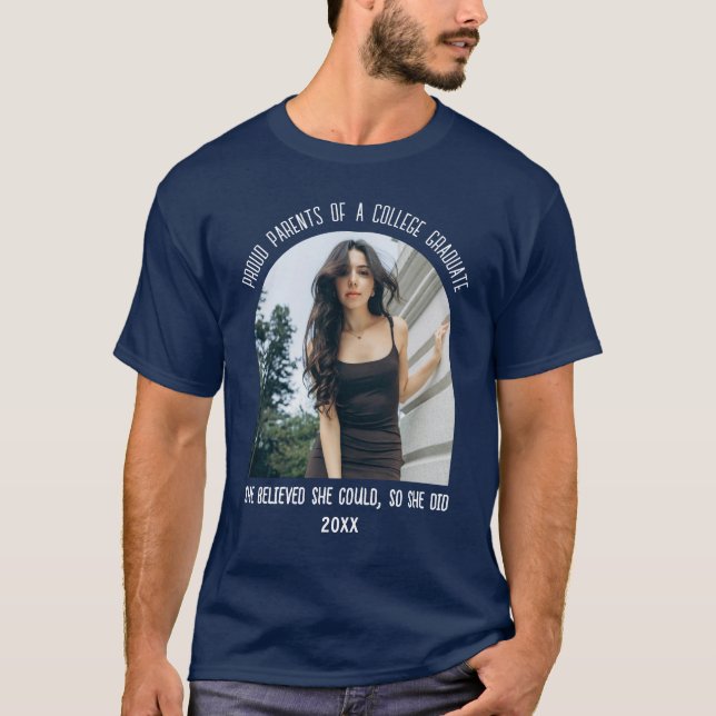 T-shirt personnalisé "Fier Parents" (Devant)