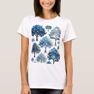 T-shirt personnalisé Fresh Silver BLUE ICE TREES