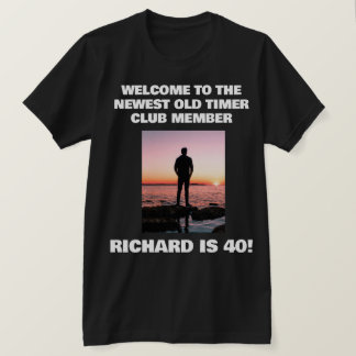 T-shirt personnalisé Funny 40e anniversaire marqua
