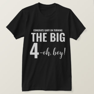 T-shirt personnalisé Funny 40e anniversaire marqua