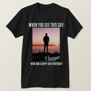 T-shirt personnalisé Funny 50e anniversaire marqua