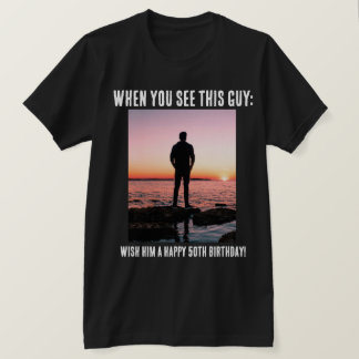 T-shirt personnalisé Funny 50e anniversaire marqua