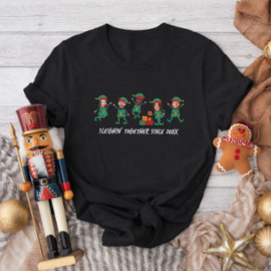 T-shirt Personnalisé Funny Face Photo Elf de Noël