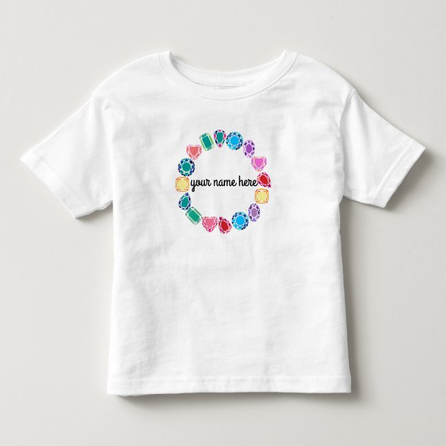 T-shirt Personnalisé Gemstones Toddler (Devant)