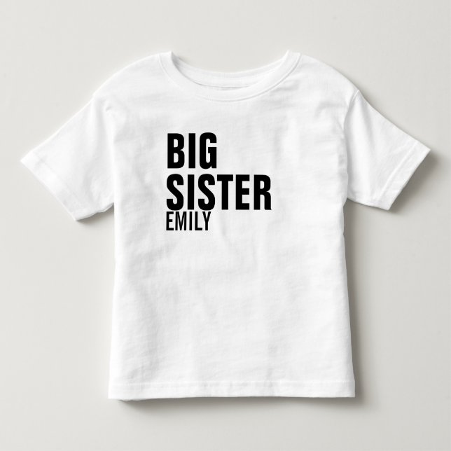 T-Shirt Personnalisé Grande Soeur (Devant)