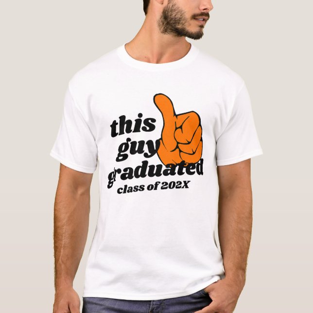 T-shirt Personnalisé Guy Gal Grad Graduate Tee, Drôle Grad (Devant)