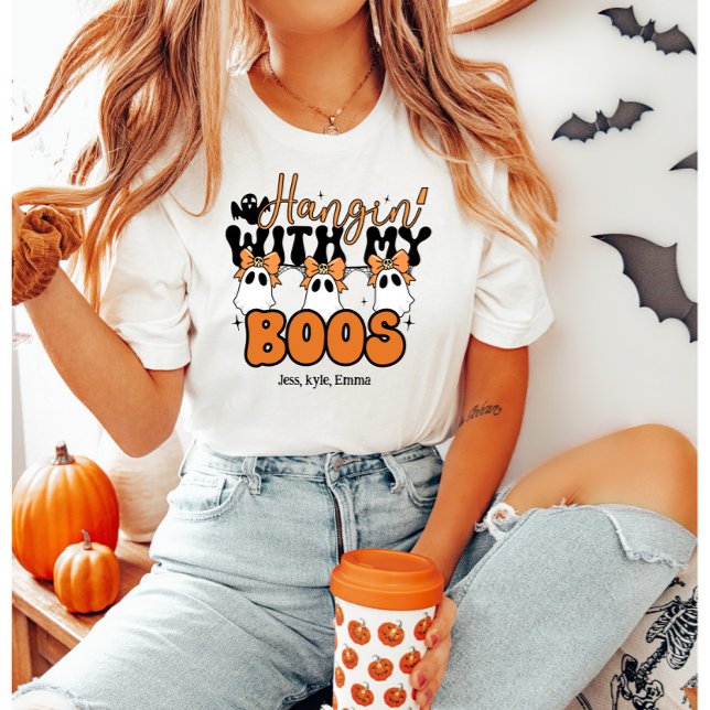 T-shirt Personnalisé "Hangin" Avec Mes Boos" Mignonne Mama (Créateur téléchargé)