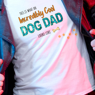 T-shirt Personnalisé incroyable Cool Chien Papa cadeau pho