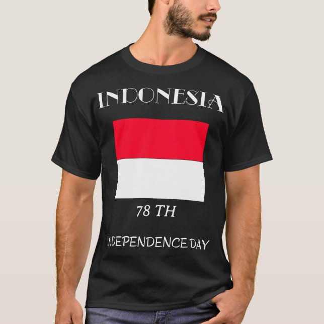 T-shirt Personnalisé Indonésie Independence Day (Devant)